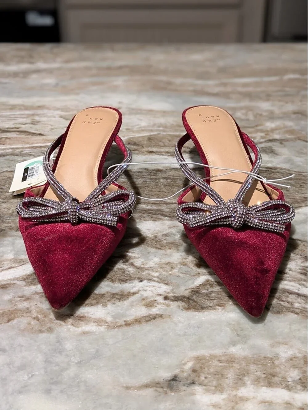 A New Day dark red kitten heels | Women’s 8.5 |